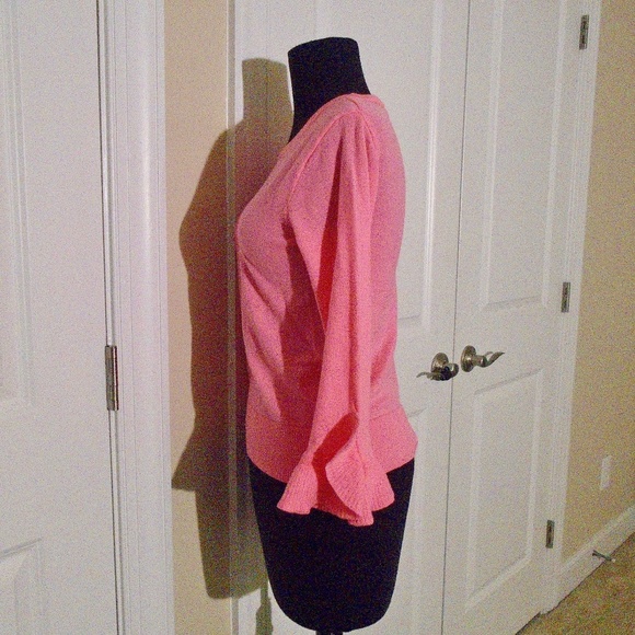 J CREW Crewneck Ruffle Sleeve Sweater XS - Picture 4 of 7